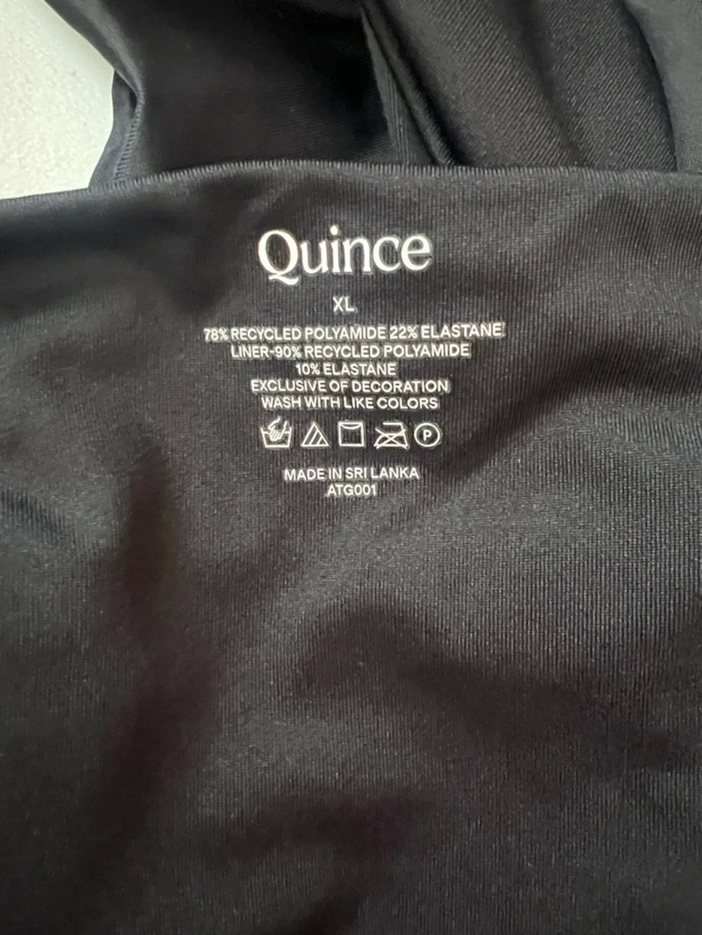 Quince Black High Rise Bikini Bottom XL NWT Classic Swim High Waist - Picture 7 of 9